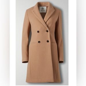 Aritzia Babaton Capella Coat 2XS Gold Camel